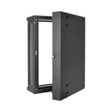 Tripp Lite SmartRack 18U Low-Profile Patch-Depth Wall-Mount Half-Height Rack Enclosure, Clear Acrylic Window, Hinged Back — Being Shipped