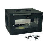 Tripp Lite SmartRack 6U Low-Profile Switch-Depth Wall-Mount Mini Rack Enclosure with Clear Acrylic Window — Being Shipped