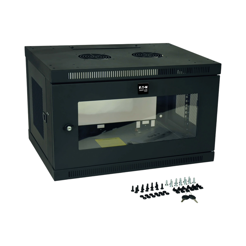 Tripp Lite SmartRack 6U Low-Profile Switch-Depth Wall-Mount Mini Rack Enclosure with Clear Acrylic Window — Being Shipped