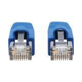 Tripp Lite Cat6a 10G Snagless F/UTP Ethernet Cable (RJ45 M/M), PoE, CMR-LP, Blue, 30 ft. (9.14 m), TAA — Being Shipped