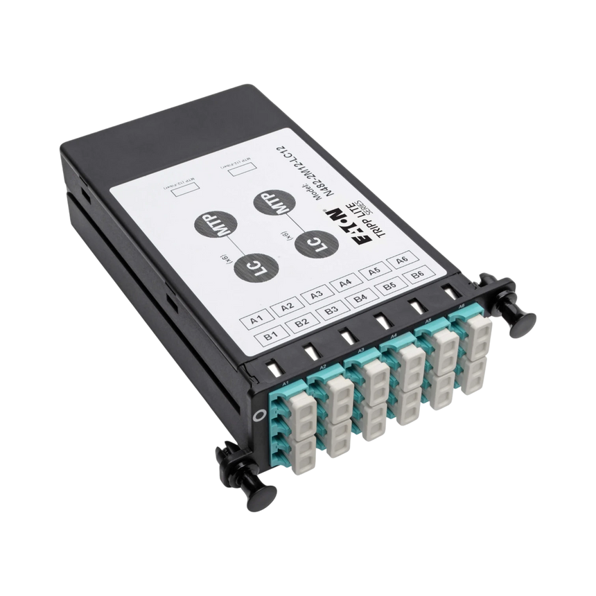 Tripp Lite 40Gb to 10Gb Breakout Cassette, (x2) 12-Fiber OM4 MTP/MPO ( Male with Pins ) to (x12) LC — Being Shipped