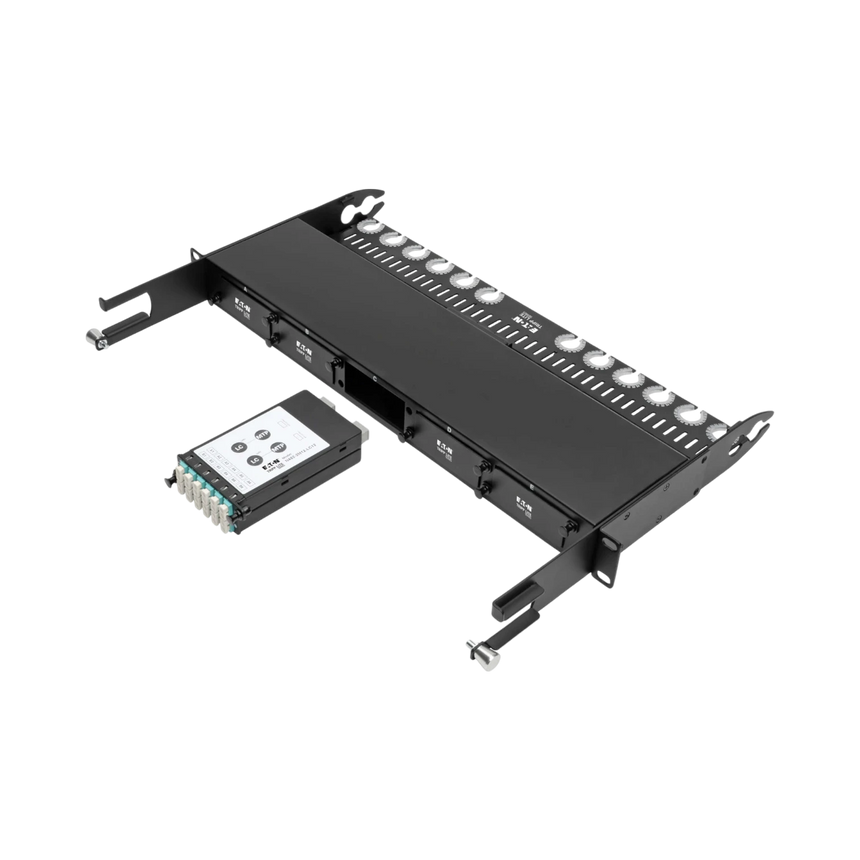 Tripp Lite 40Gb to 10Gb Breakout Cassette, (x2) 12-Fiber OM4 MTP/MPO ( Male with Pins ) to (x12) LC — Being Shipped