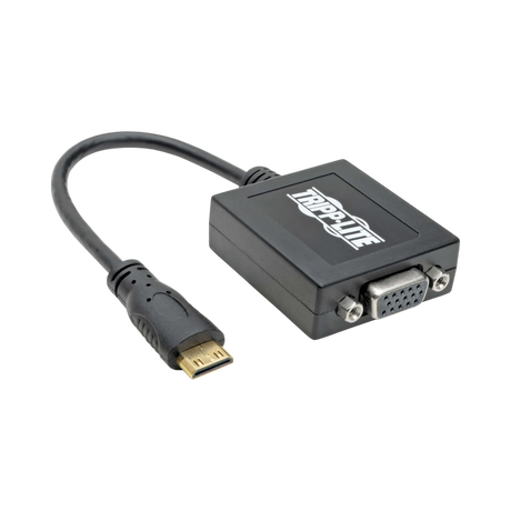Tripp Lite Mini HDMI to VGA Adapter Video Converter, (M/F), 6-in. (15.24 cm), TAA — Being Shipped