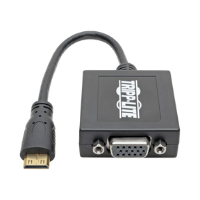 Tripp Lite Mini HDMI to VGA Adapter Video Converter, (M/F), 6-in. (15.24 cm), TAA — Being Shipped