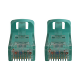 Tripp Lite Cat6a 10G Snagless Molded UTP Ethernet Cable (RJ45 M/M), PoE, Aqua, 1 ft. (0.3 m) — Being Shipped