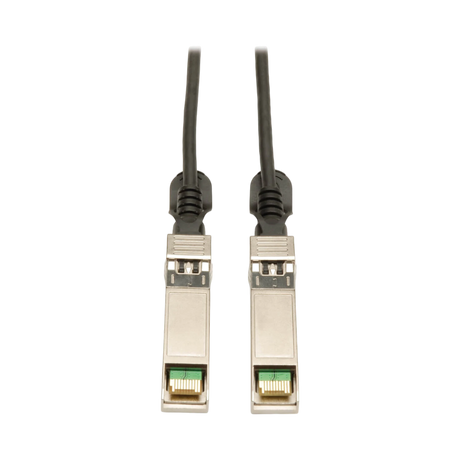 Tripp Lite SFP+ 10GBASE-CU Passive Twinax Copper Cable, SFP-H10GB-CU50CM Compatible, Black, 20-in. (50.8 cm) — Being Shipped
