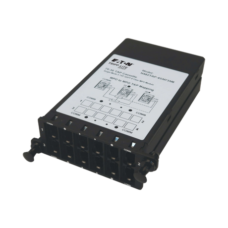 Tripp Lite Fiber TAP Cassette, Singlemode, 8-Fiber MPO to MPO, 4 Monitoring Ports, 70/30 Split — Being Shipped