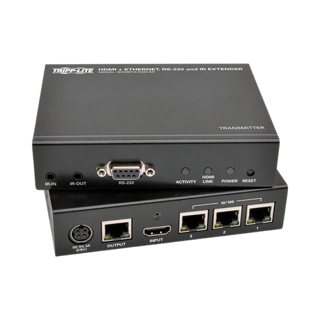 Tripp Lite HDBaseT HDMI over Cat5e/6/6a Extender Kit with Ethernet, Serial and IR Control, 1080p, Up to 500 ft. (152 m), TAA — Being Shipped