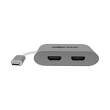 Tripp Lite USB-C Adapter, Dual HDMI 4K MST Adapter (M/2xF), Gray — Being Shipped