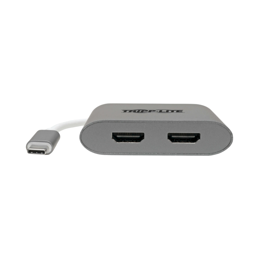 Tripp Lite USB-C Adapter, Dual HDMI 4K MST Adapter (M/2xF), Gray — Being Shipped