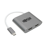 Tripp Lite USB-C Adapter, Dual HDMI 4K MST Adapter (M/2xF), Gray — Being Shipped