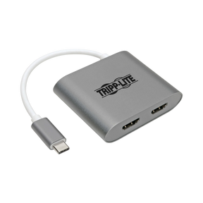 Tripp Lite USB-C Adapter, Dual HDMI 4K MST Adapter (M/2xF), Gray — Being Shipped