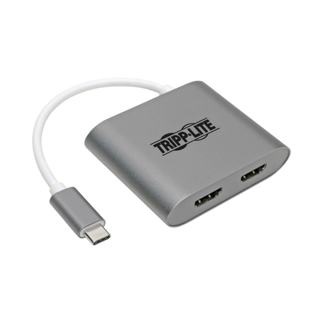 Tripp Lite USB-C Adapter, Dual HDMI 4K MST Adapter (M/2xF), Gray — Being Shipped