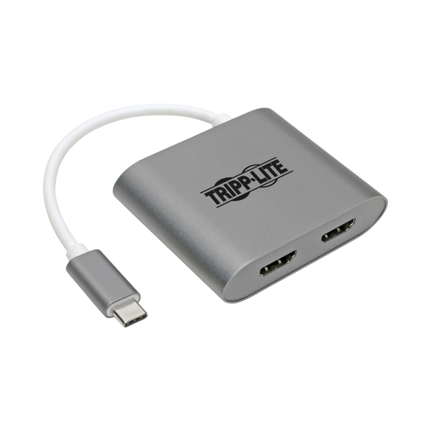 Tripp Lite USB-C Adapter, Dual HDMI 4K MST Adapter (M/2xF), Gray — Being Shipped