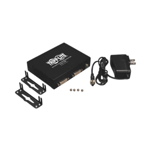 Tripp Lite 4-Port DVI over Cat5/6 Splitter/Extender, Box-Style Transmitter for Video, DVI-D Single Link, 200 ft. (60 m), TAA — Being Shipped