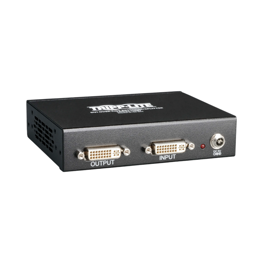 Tripp Lite 4-Port DVI over Cat5/6 Splitter/Extender, Box-Style Transmitter for Video, DVI-D Single Link, 200 ft. (60 m), TAA — Being Shipped