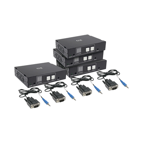 Tripp Lite 3 Port HDMI over Cat5/6 Switch/Extender Kit, 1080p 60 Hz, Serial and IR Control, 656 ft. (200 m), TAA — Being Shipped