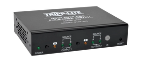 Tripp Lite 2 x 2 HDMI over Cat5/6 Matrix Splitter Switch, Box-Style Transmitter for Video/Audio, Up to 125 ft. (38 m), TAA — Being Shipped