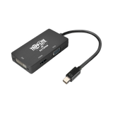 Tripp Lite Keyspan Mini DisplayPort to VGA/DVI/HDMI, 4K 60 Hz HDMI, DP 1.2, Black, 6 in. — Being Shipped