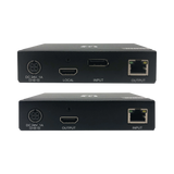 Tripp Lite DisplayPort to HDMI over Cat6 Extender Kit, KVM Support, 4K 60Hz, 4:4:4, USB, PoC, HDCP 2.2, 230 ft., TAA — Being Shipped