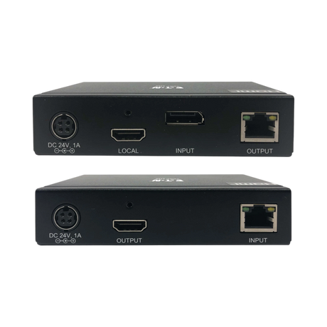 Tripp Lite DisplayPort to HDMI over Cat6 Extender Kit, KVM Support, 4K 60Hz, 4:4:4, USB, PoC, HDCP 2.2, 230 ft., TAA — Being Shipped