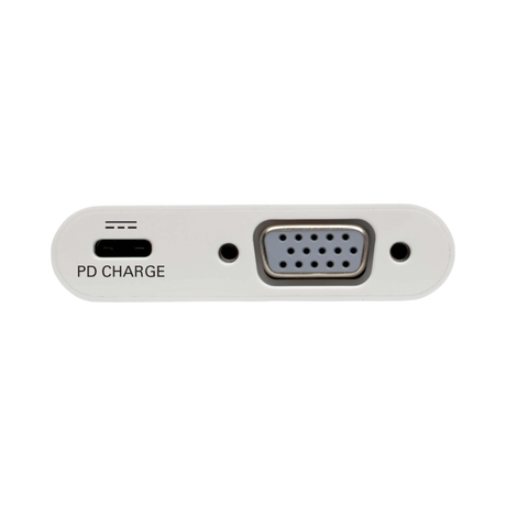 Tripp Lite USB-C to VGA Adapter with PD Charging, White — Being Shipped