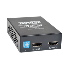 Tripp Lite 2-Port HDMI over Cat5/6 Active Extender/Splitter, Remote Receiver for Video/Audio, Up to 150 ft. (45 m), TAA — Being Shipped