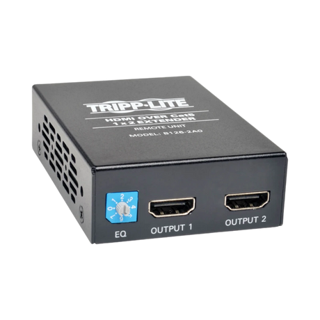 Tripp Lite 2-Port HDMI over Cat5/6 Active Extender/Splitter, Remote Receiver for Video/Audio, Up to 150 ft. (45 m), TAA — Being Shipped