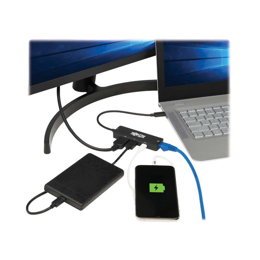 Tripp Lite USB-C Multiport Adapter, 4K 60 Hz HDMI, USB 3.x (5Gbps) Hub Ports, GbE, 100W PD Charging, HDR, HDCP 2.2 — Being Shipped