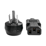 Tripp Lite Tripp Lite Desktop Computer AC Power Cord, Right-Angle NEMA 5-15P to C13 - 10A, 125V, 18 AWG, 3ft, Black — Being Shipped