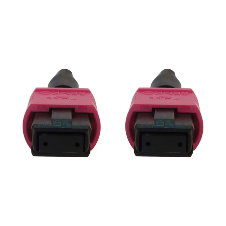 Tripp Lite 100G Multimode 50/125 OM4 Fiber Optic Cable (12F MTP/MPO-PC F/F), LSZH, Magenta, 20 m (65.6 ft.) — Being Shipped