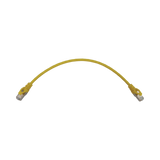 Tripp Lite Cat6a 10G Snagless Shielded Slim STP Ethernet Cable (RJ45 M/M), PoE, Yellow, 1 ft. (0.3 m) — Being Shipped