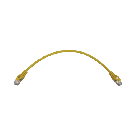 Tripp Lite Cat6a 10G Snagless Shielded Slim STP Ethernet Cable (RJ45 M/M), PoE, Yellow, 1 ft. (0.3 m) — Being Shipped