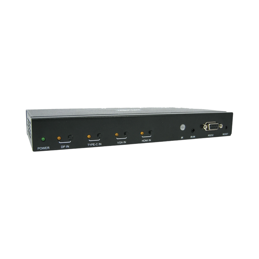 Tripp Lite 4-Port Presentation Switch, 4K 60 Hz (4:4:4) HDMI, DP, USB-C and VGA to HDMI, TAA — Being Shipped
