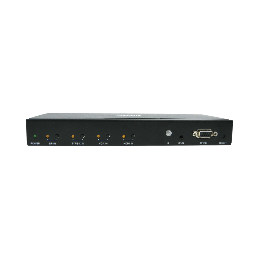 Tripp Lite 4-Port Presentation Switch, 4K 60 Hz (4:4:4) HDMI, DP, USB-C and VGA to HDMI, TAA — Being Shipped