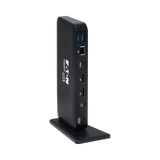 Tripp Lite USB-C Dock, Triple Display, 4K 60 Hz HDMI/DisplayPort, USB 3.x Gen 2 (10Gbps), USB-A/USB-C Hub, GbE, 85W PD Charging, EU/UK Power Adapters — Being Shipped