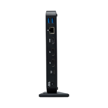 Tripp Lite USB-C Dock, Triple Display, 4K 60 Hz HDMI/DisplayPort, USB 3.x Gen 2 (10Gbps), USB-A/USB-C Hub, GbE, 85W PD Charging, EU/UK Power Adapters — Being Shipped