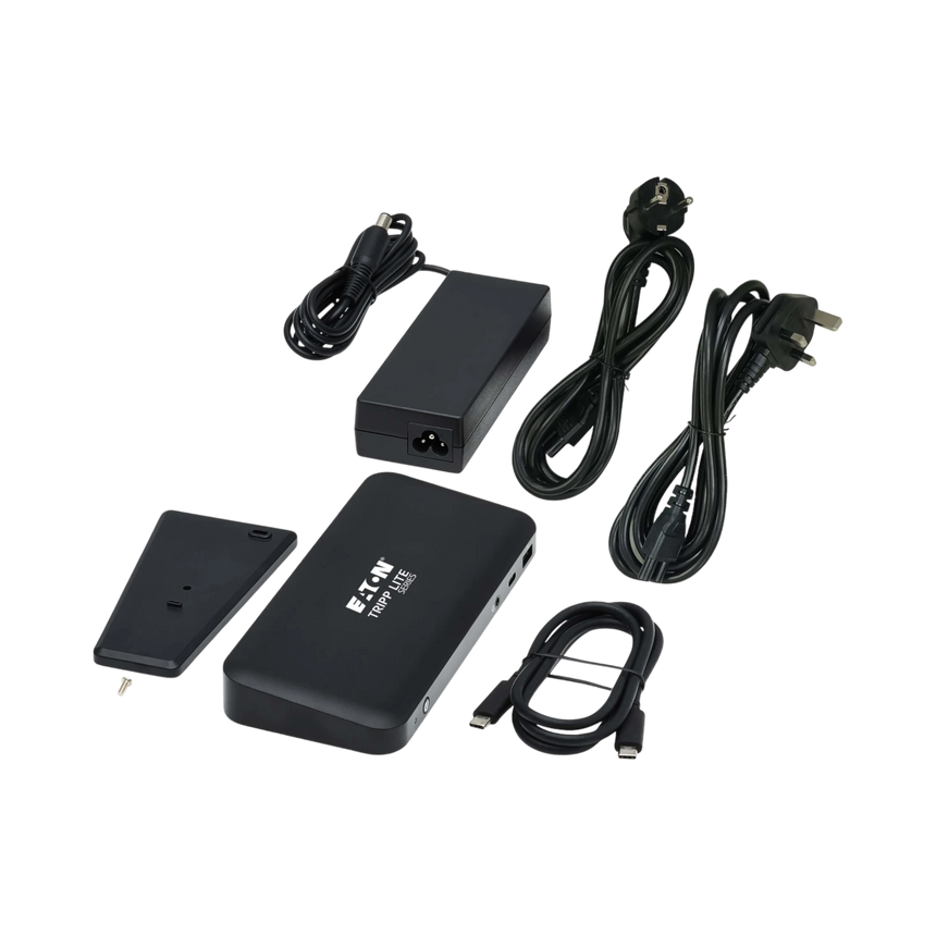 Tripp Lite USB-C Dock, Triple Display, 4K 60 Hz HDMI/DisplayPort, USB 3.x Gen 2 (10Gbps), USB-A/USB-C Hub, GbE, 85W PD Charging, EU/UK Power Adapters — Being Shipped