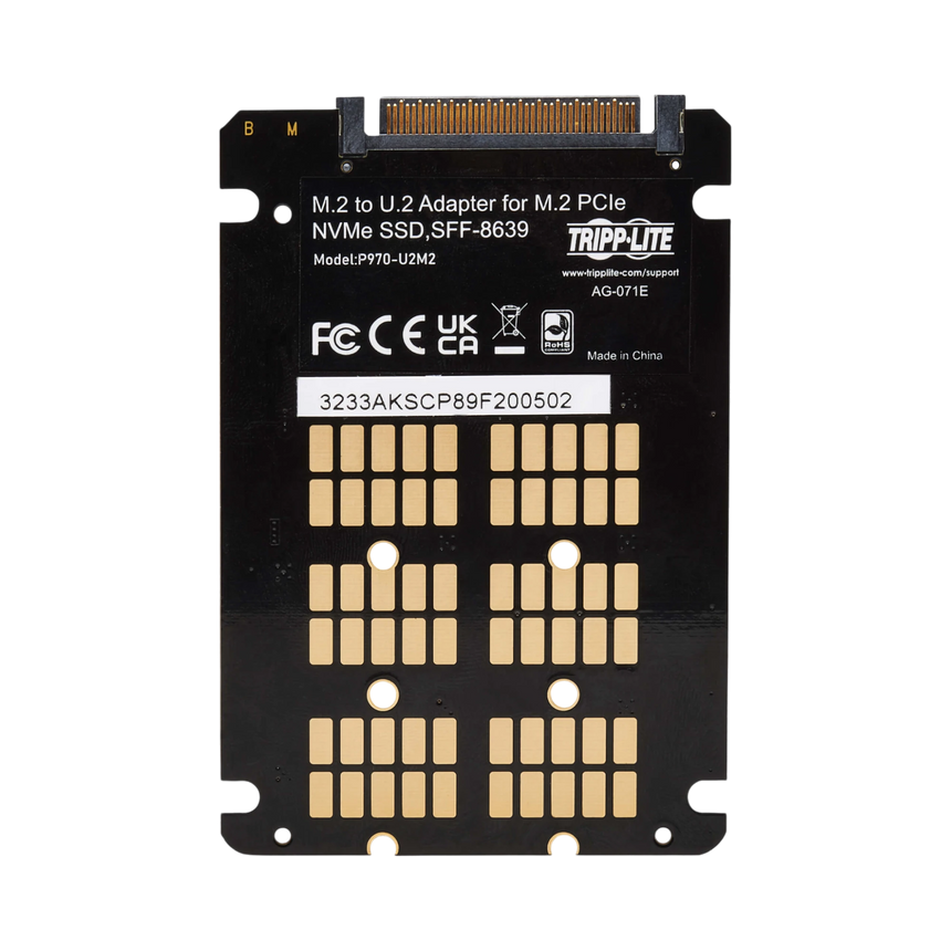 Tripp Lite U.2 to M.2 Adapter for PCIe NVMe SSDs — Being Shipped