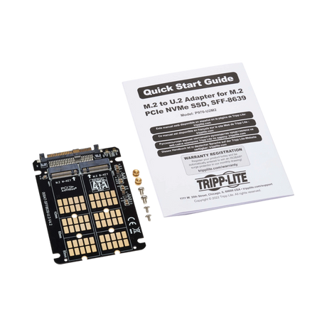 Tripp Lite U.2 to M.2 Adapter for PCIe NVMe SSDs — Being Shipped