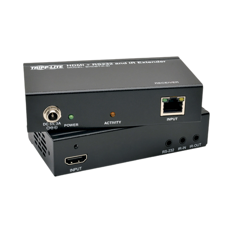 Tripp Lite HDBaseT Class B (HDBaseT-Lite) HDMI Over Cat5e/6/6a Extender Kit, Serial & IR Control, 4K x 2K 30 Hz UHD / 1080p 60 Hz, Up to 230 ft. (70 m), TAA — Being Shipped