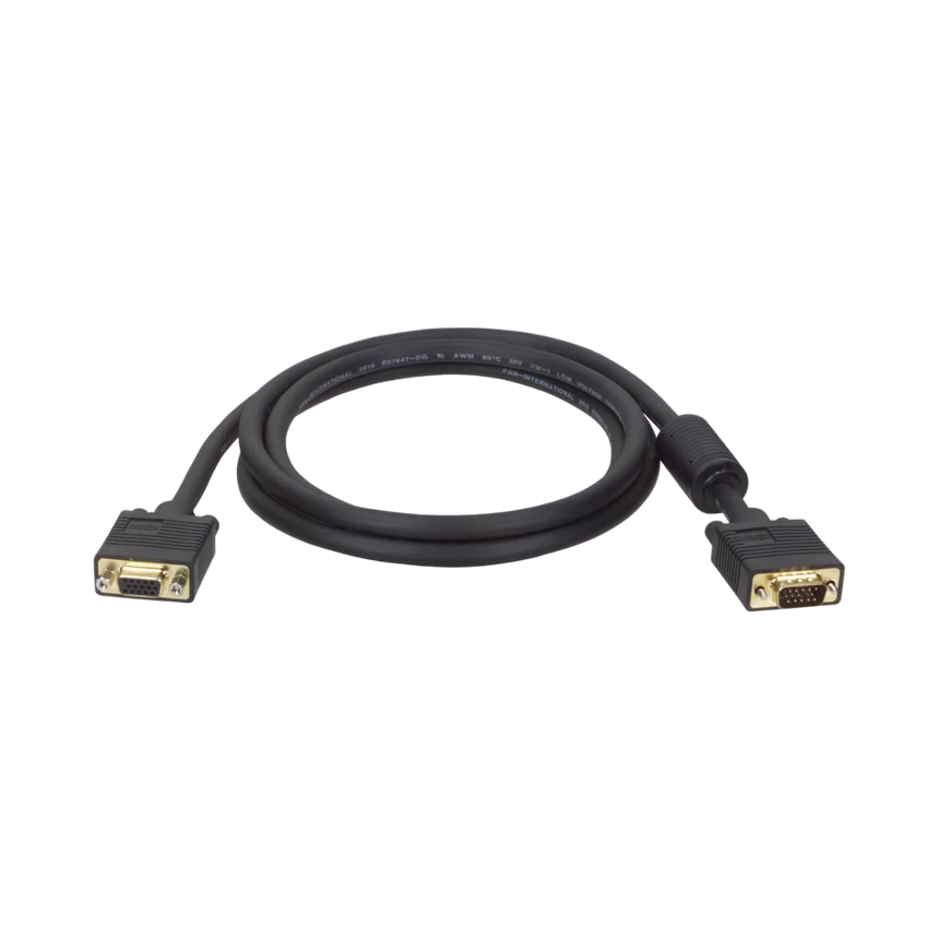 Tripp Lite VGA High-Resolution RGB Coaxial Cable (HD15 M/F)), 6 ft. (1.83 m) — Being Shipped