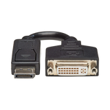 Tripp Lite DisplayPort to DVI-I Adapter Cable (M/F), 6 in. (15.2 cm), TAA — Being Shipped