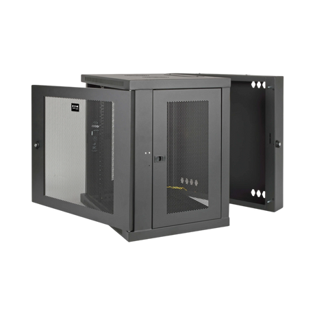 Tripp Lite SmartRack 10U Low-Profile Switch-Depth Wall-Mount Small Rack Enclosure, Hinged Back — Being Shipped