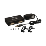 Tripp Lite 2-Port DVI Splitter with Audio and Signal Booster, Single-Link 1920x1200 at 60Hz/1080p (DVI F/2xF), TAA — Being Shipped