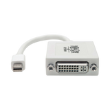 Tripp Lite Keyspan Mini DisplayPort to DVI Adapter, Video Converter for Mac/PC, White (M/F), 6-in. (15.24 cm), TAA — Being Shipped