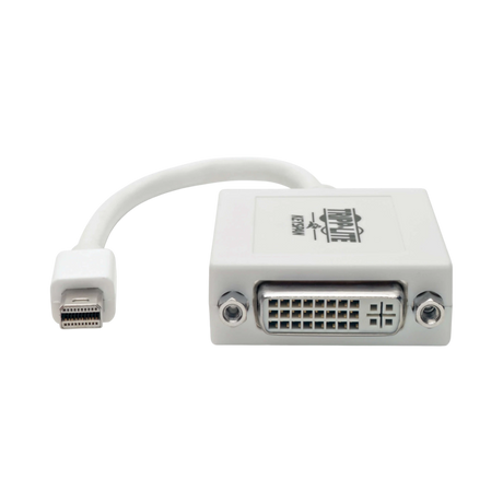 Tripp Lite Keyspan Mini DisplayPort to DVI Adapter, Video Converter for Mac/PC, White (M/F), 6-in. (15.24 cm), TAA — Being Shipped