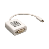 Tripp Lite Keyspan Mini DisplayPort to DVI Adapter, Video Converter for Mac/PC, White (M/F), 6-in. (15.24 cm), TAA — Being Shipped