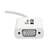 Tripp Lite Keyspan Mini DisplayPort to Active VGA Adapter, Video Converter (M/F), White, 6-in. (15.24 cm), TAA — Being Shipped