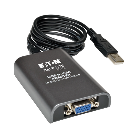 Tripp Lite USB 2.0 to VGA Dual-Monitor Adapter, 128 MB SDRAM, 1920 x 1080 (1080p) @ 60 Hz — Being Shipped